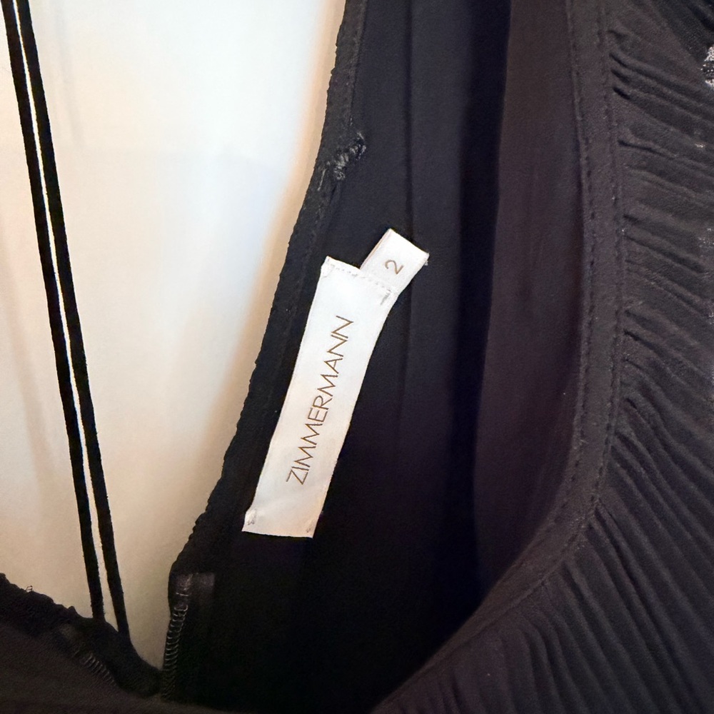 Zimmermann Black Ruffle Tiered Mini Dress.
Authentic - Picture 4 of 5